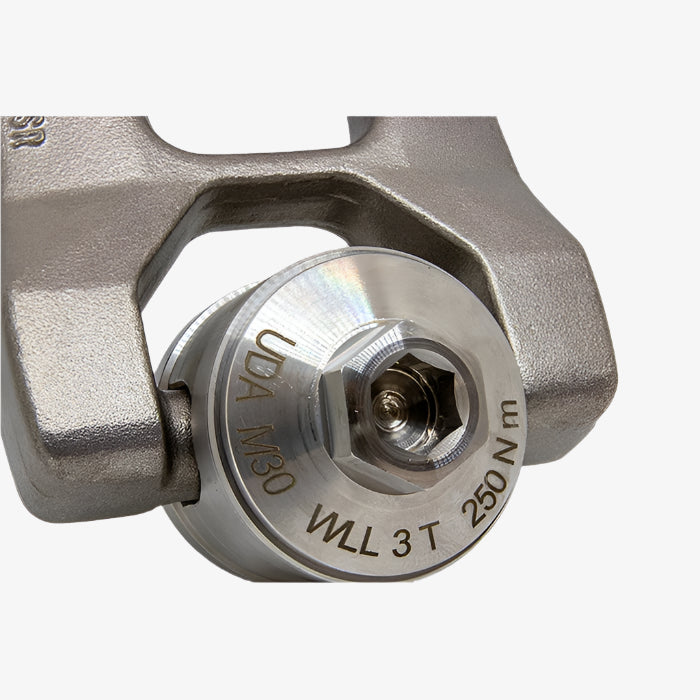 Nerezový otočný viazacÍ bod SS.DSR CODIPRO, M20x30mm, nosnosť 1600kg