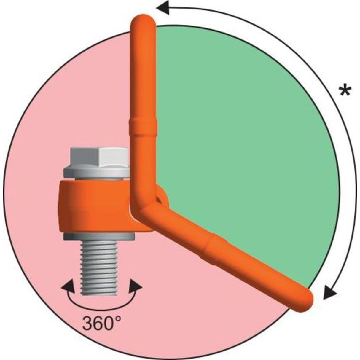 Otočný viazací bod k naskrutkovaniu - PLAW - Pewag Winner Profilift