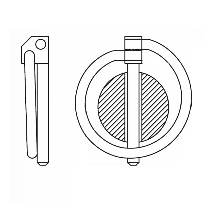 Poistný kolík štandard, pozinkovaný