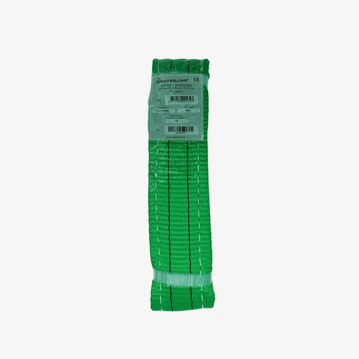 B2 2000kg závesný popruh plochý s okami zelený šírka 60mm DELTA