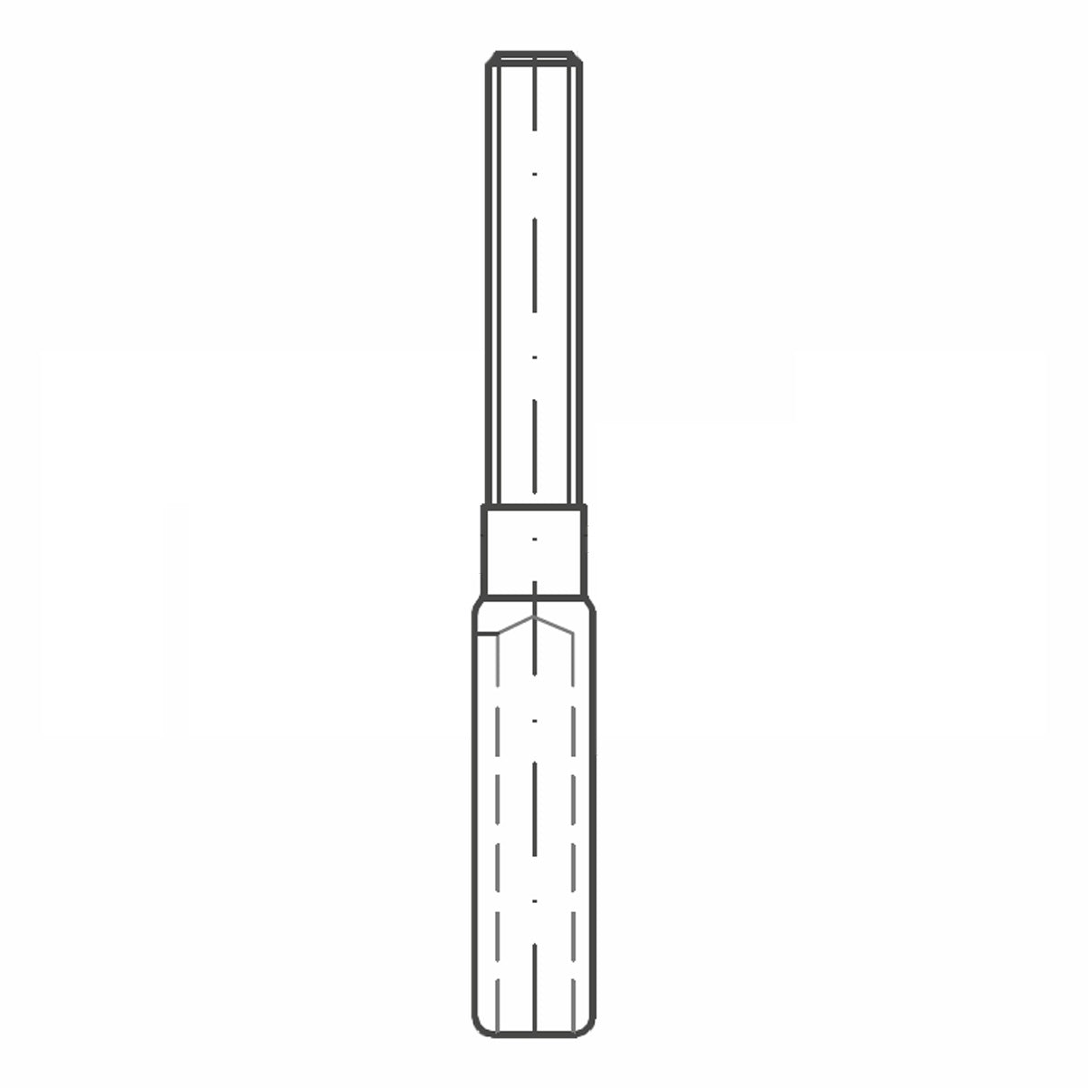 ASS - Nerezová závitová koncovka - SUPER MINI - s ľavým závitom