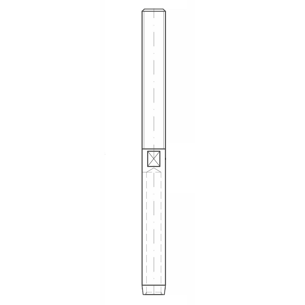 ASS - Nerezová závitová koncovka -MAXI - s pravým závitom