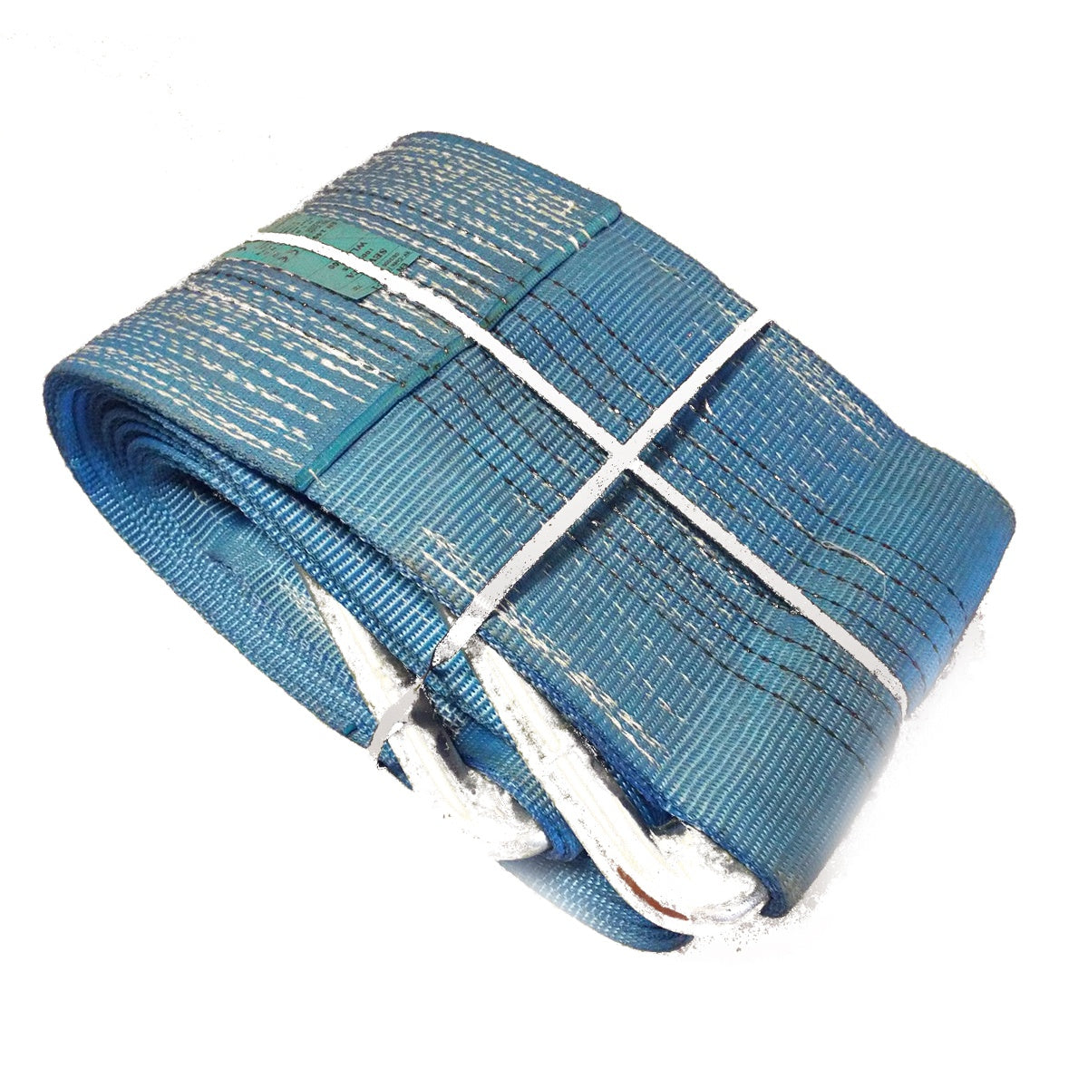 C2 - 8000kg, popruh plochý s kovovými neprevliekacími okami, modrý, šírka 240mm