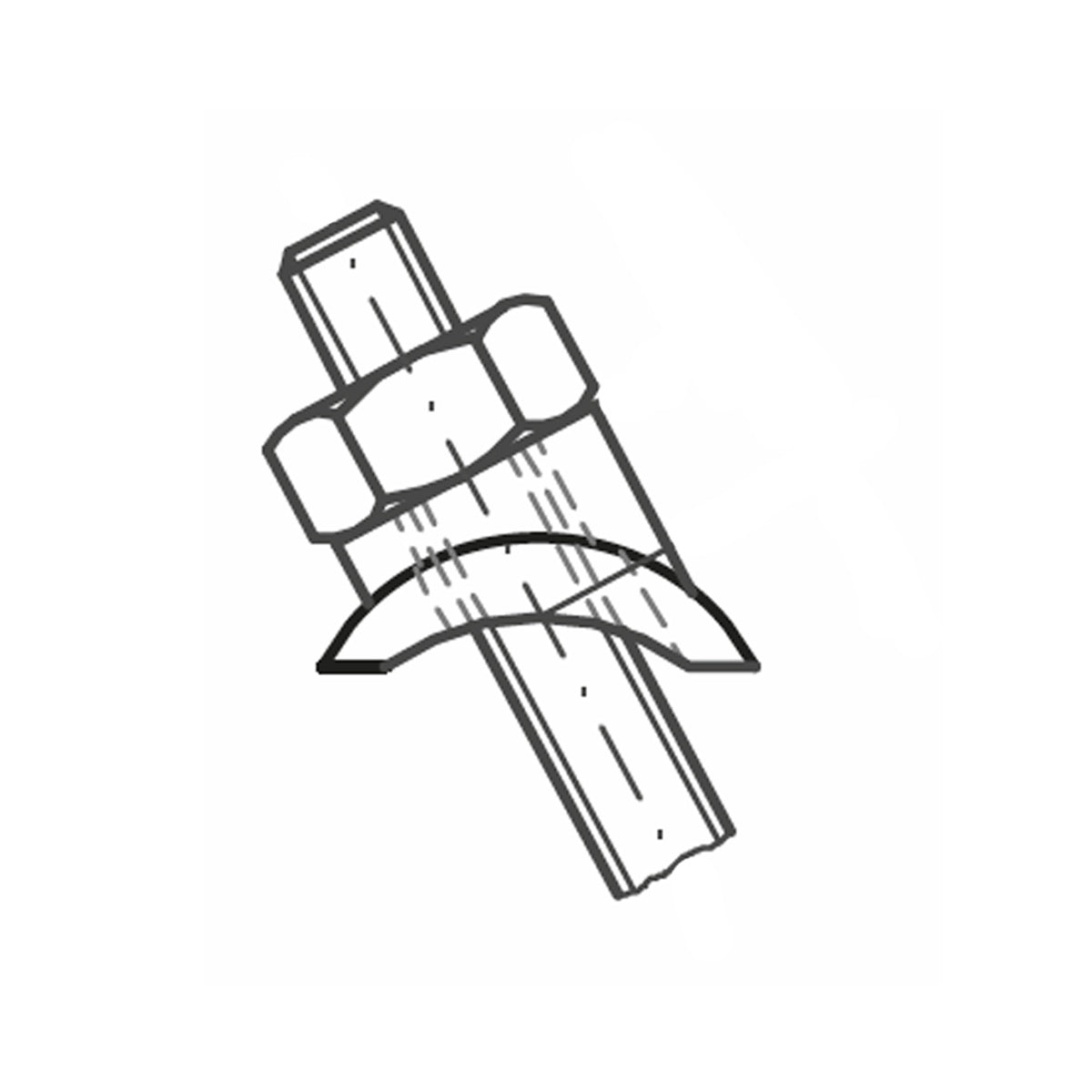 ASS - nerezová uhlová podložka pre kruhové stĺpiky