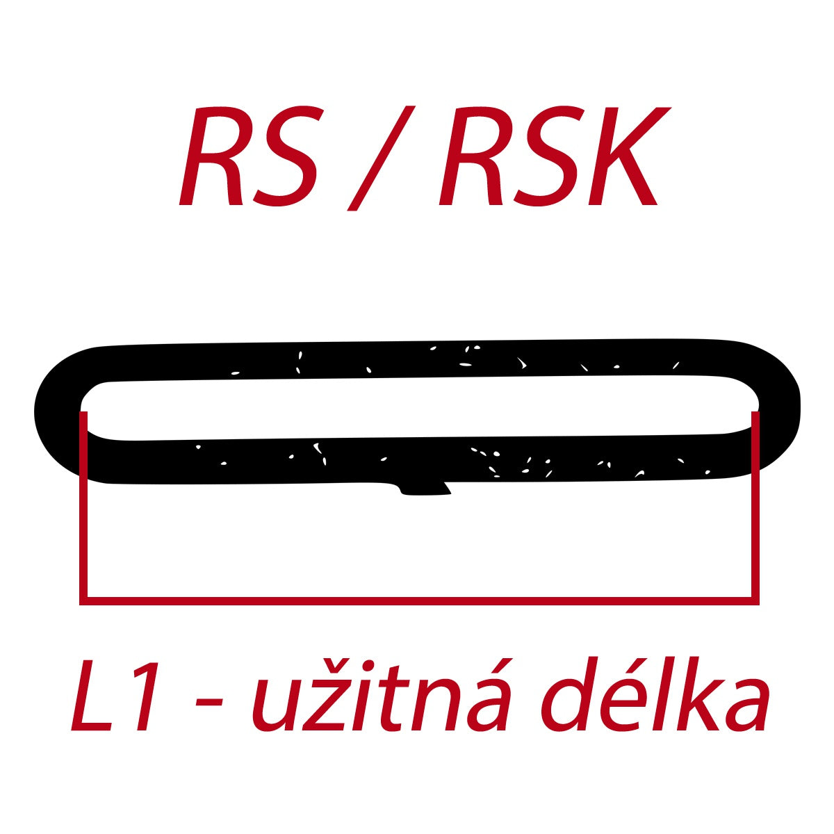 Nekonečná vinutá smyčka - typ RS 3000, nosnost 3000kg, žlutá