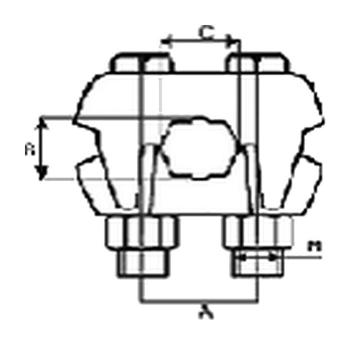 Lanová svorka typ "ML" veľkosť 8 MI