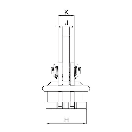 Horizontálne zdvíhacie zvierka IPH10 / JE - CROSBY