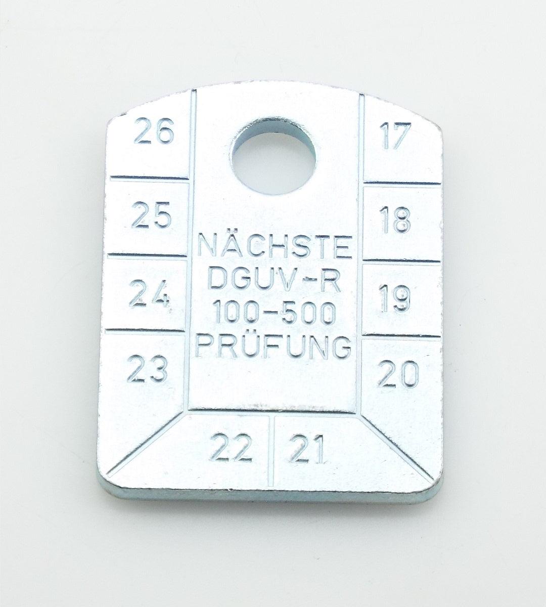 Identifikačný štítok-kontrolný, pozinkovaný