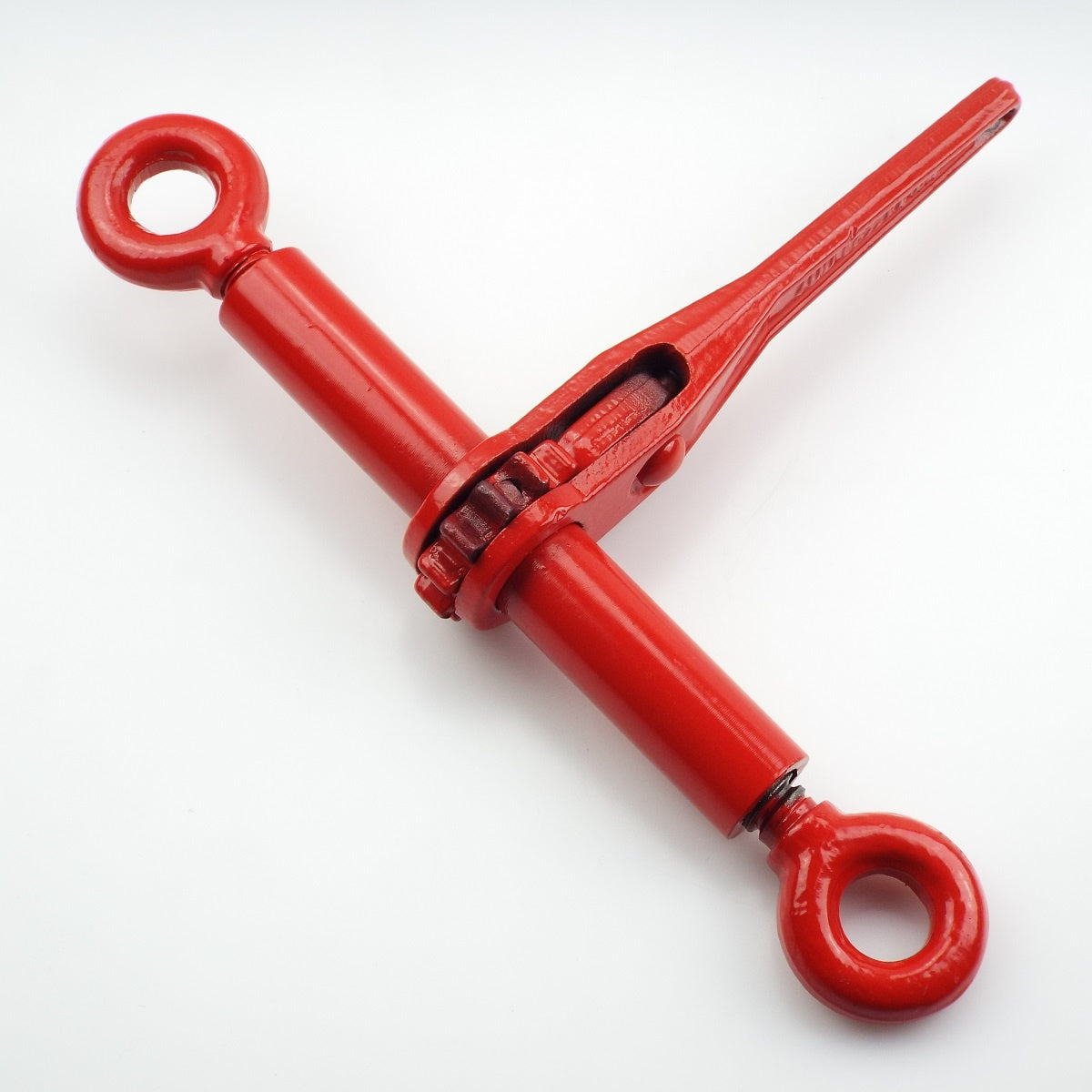 RLSP račňový napinák bez hákov, s poistkou proti vyskrutkovaní, červený lak