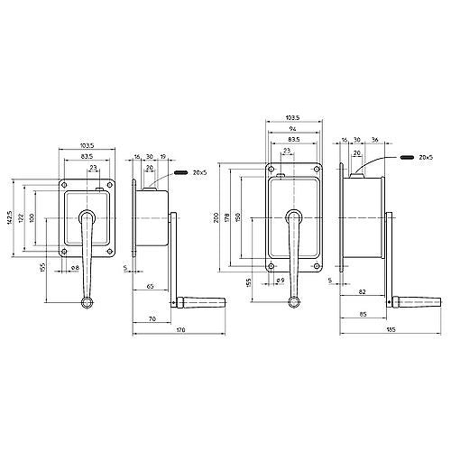 Ručný lanový navijak HAACON WA 50 a WA100