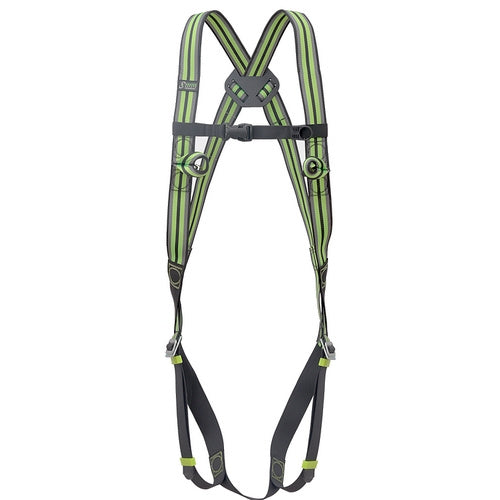 Bezpečnostný postroj základní sa zadovým D krúžkom a prsnými kotviacimi bodmi KRATOS