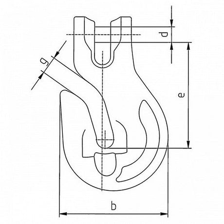Súbežný hák sa spoj.čepem KPW, trieda 10, PEWAG WINNER