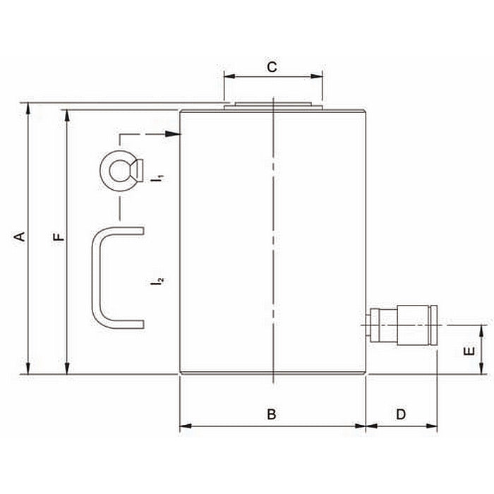 Vysokotonážne hydraulické valce s gravitačným návratom HJ G HOLMATRO