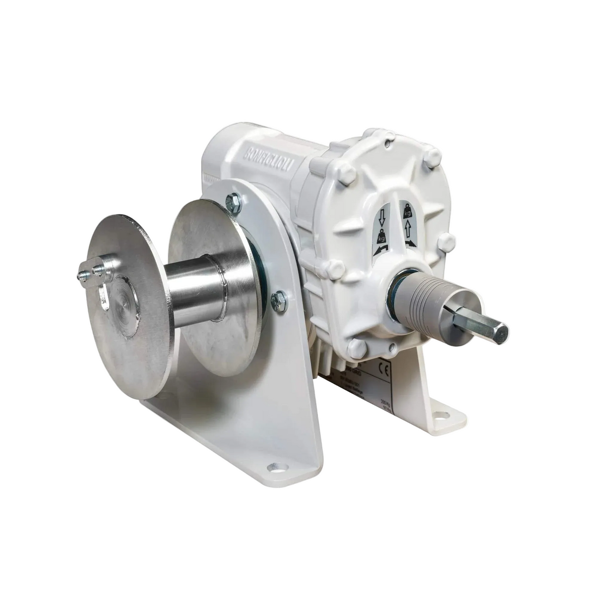 Lanový navijak pre použitie s akumulátorovou vŕtačkou, lakovaný, GEBUWIN