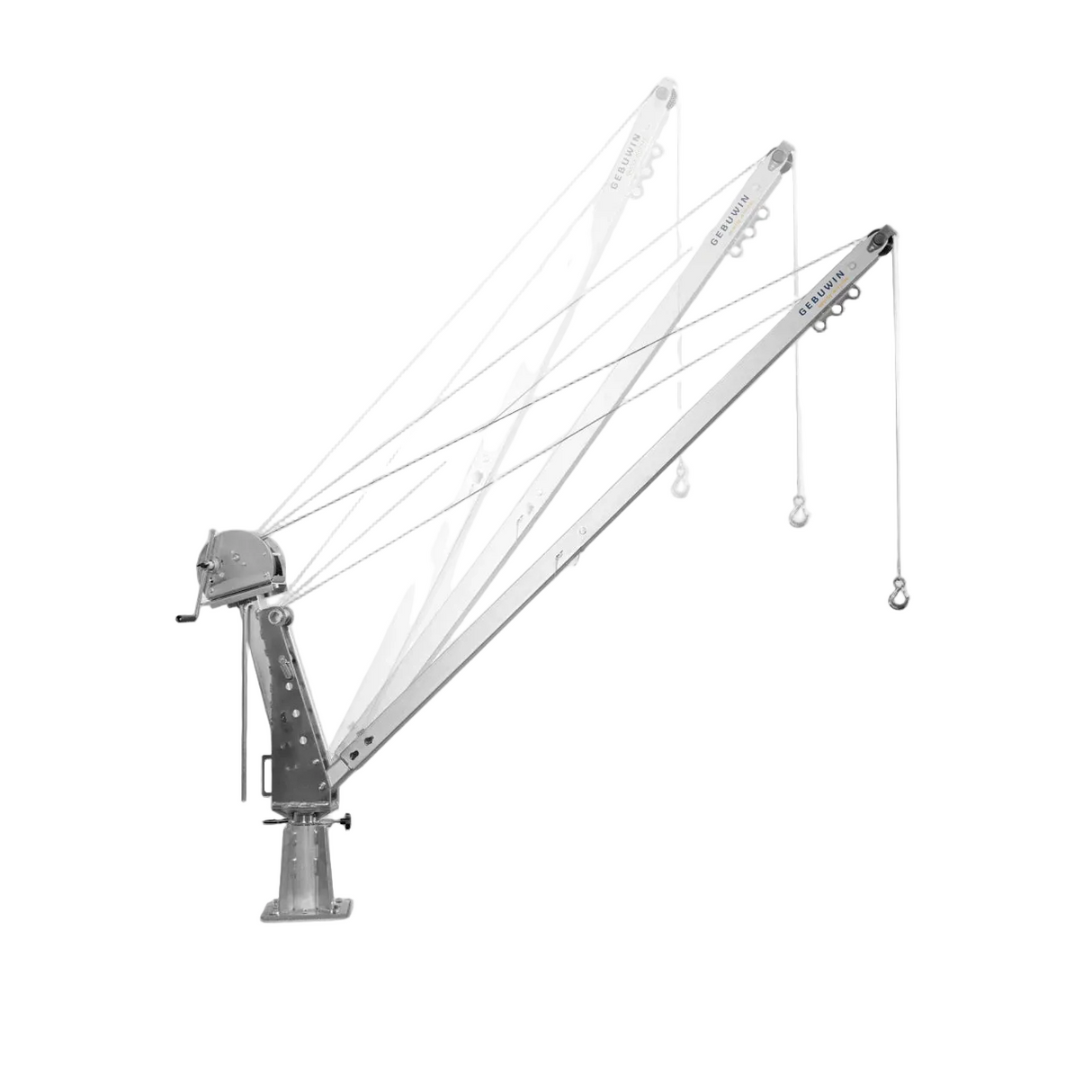 Otočný žeriav SD900 nosnosť 900/600kg, dosah až 2m, GEBUWIN