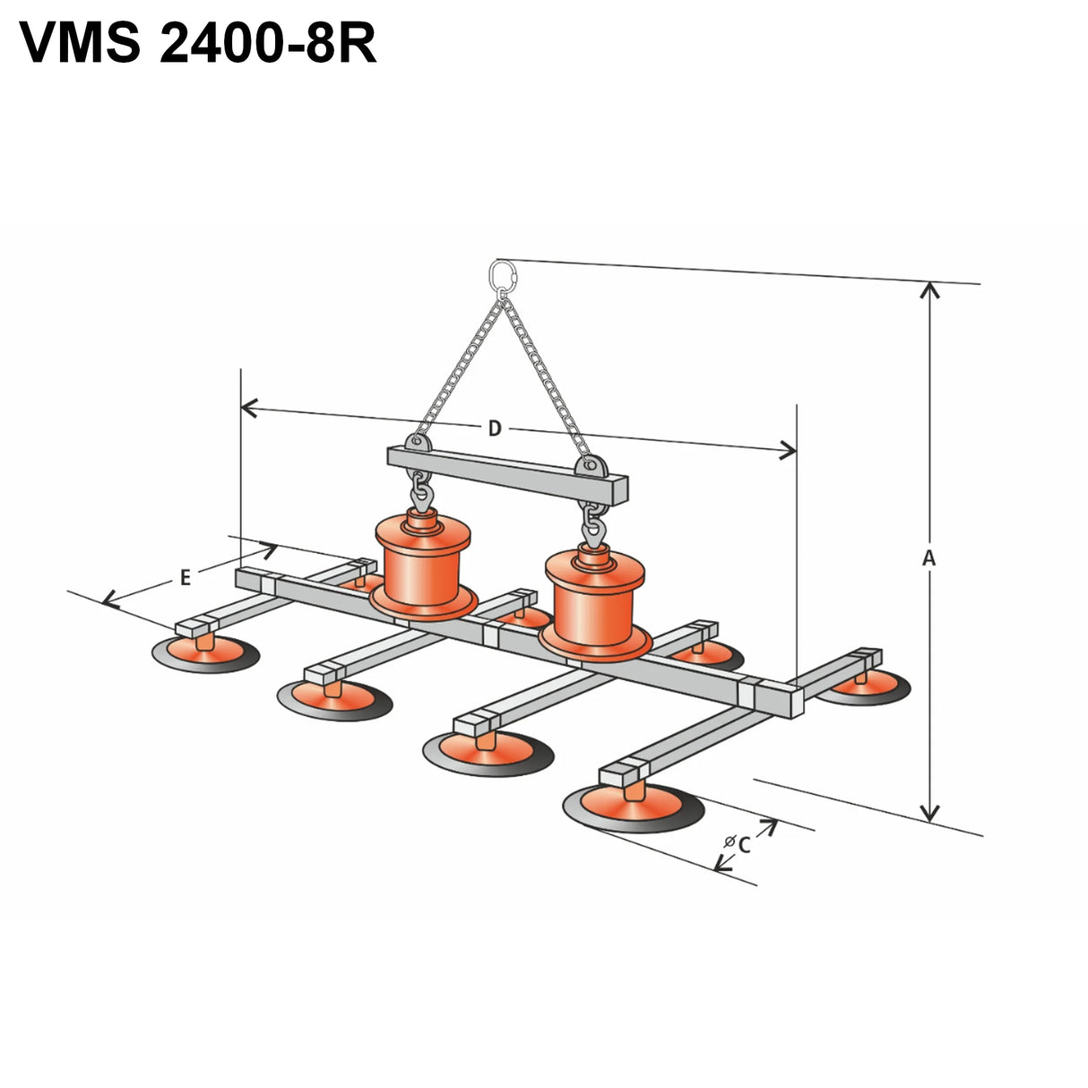 Vákuový manipulátor samonasávací VMS 2400 KLANER
