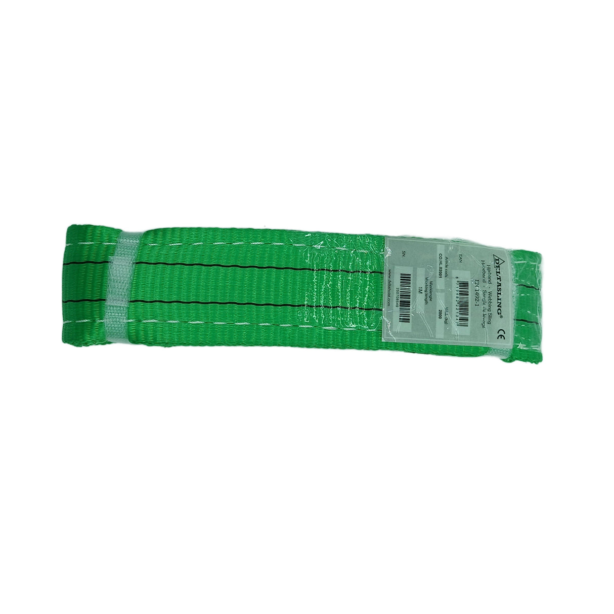 B2 2000kg závesný popruh plochý s okami zelený šírka 60mm DELTA