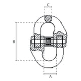 Spojovací člen VG, červený, DELTA