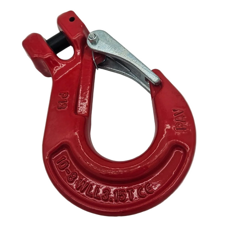 Hák s vidlicou PAV, červený, trieda 8, EN 1677