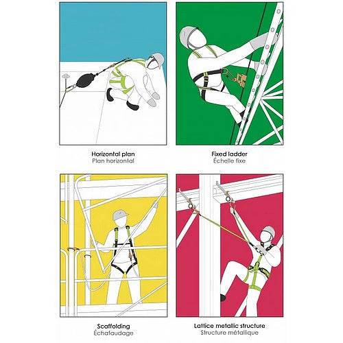 Tlmič pádu na splietanom lane KRATOS