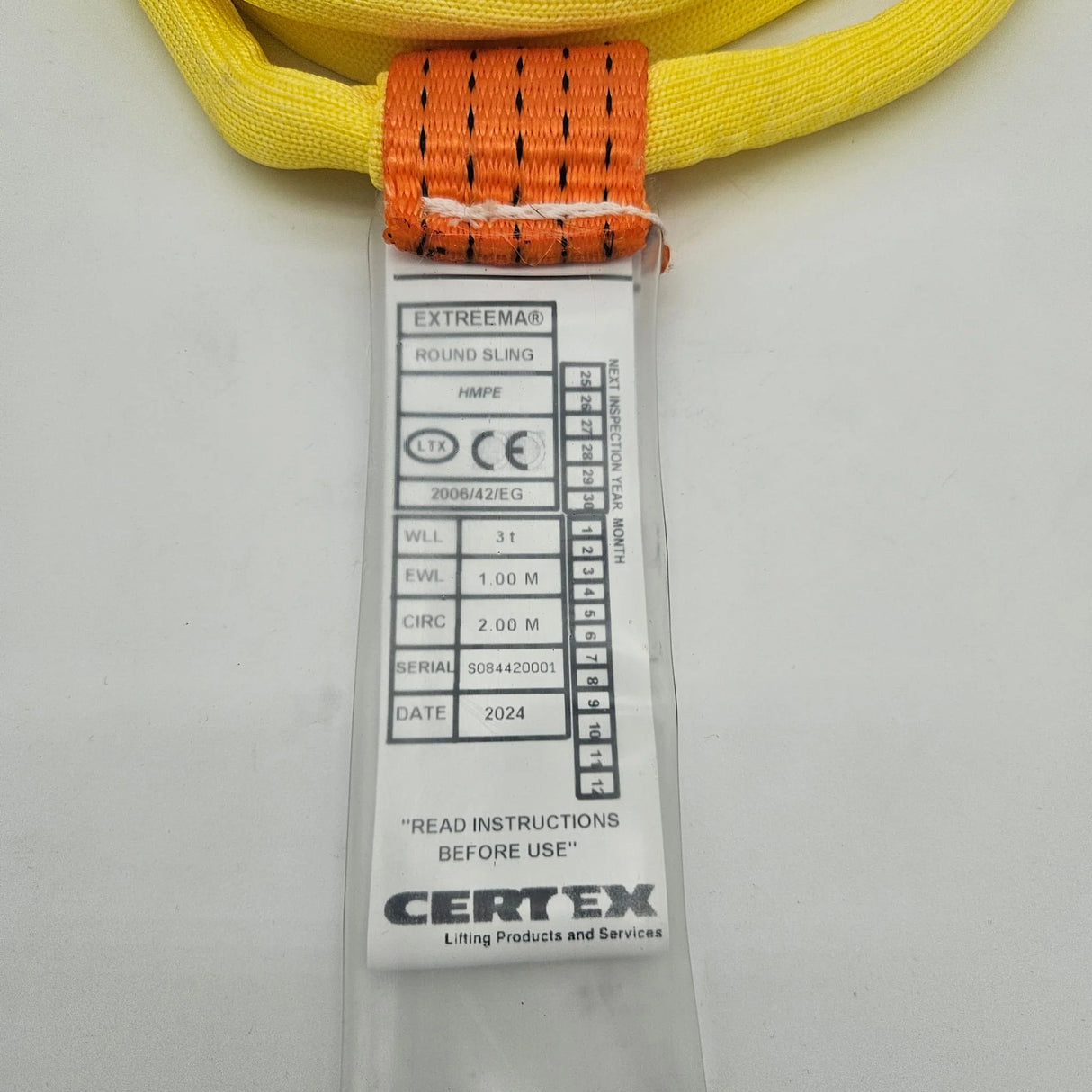 Vinutá slučka Extreema(r) EXS nosnosť 3000kg priemer 9mm žltá