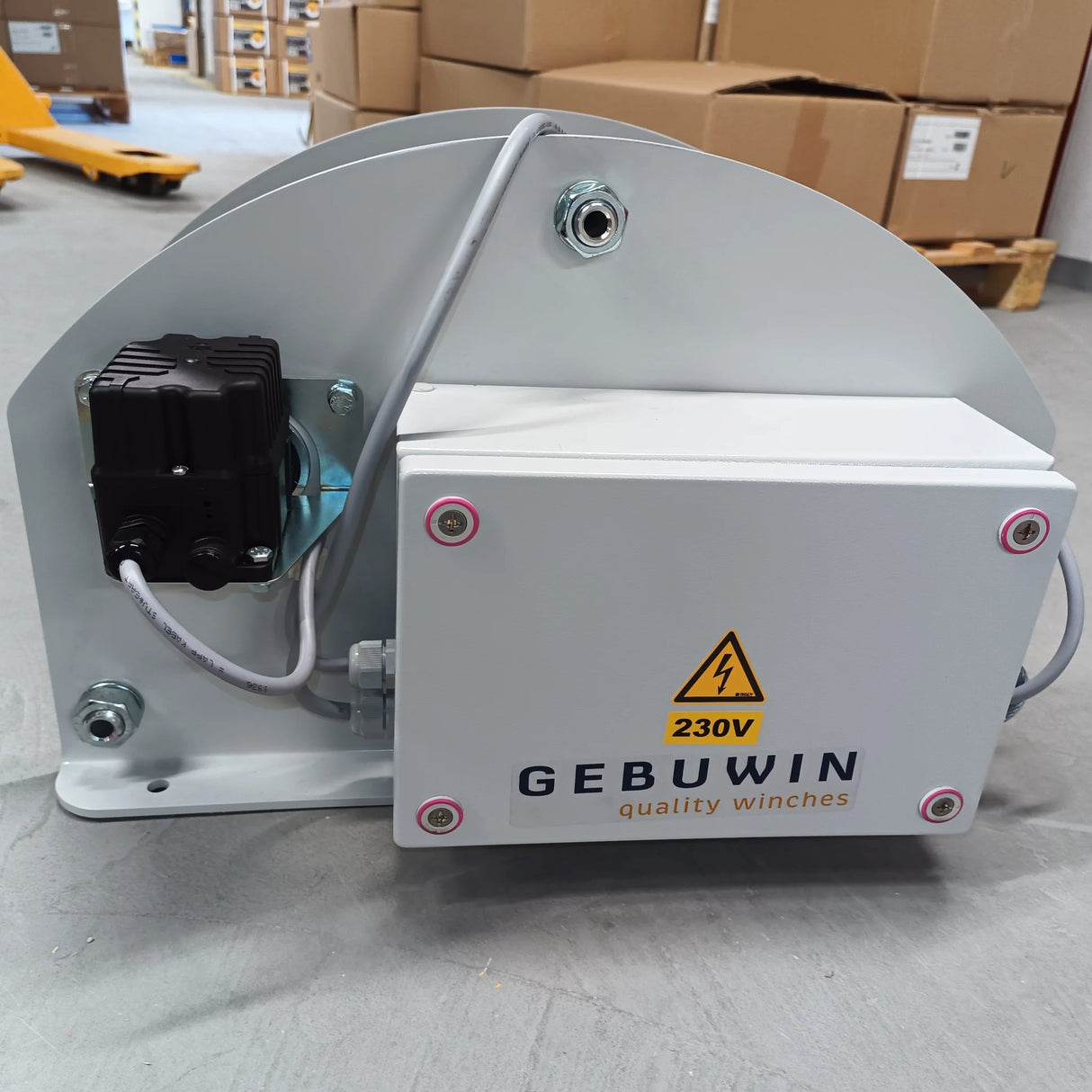 Elektrický lanový navijak e-W pre zdvih, 400V, GR - lakovaný, GEBUWIN