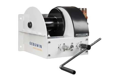 Lanový navijak DW1000 so šnekovým prevodom pre použitie s vŕtačkou, GEBUWIN