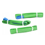 B4 2000kg, závesný popruh plochý s okami, štvorvrstvový, zelený, š.30mm