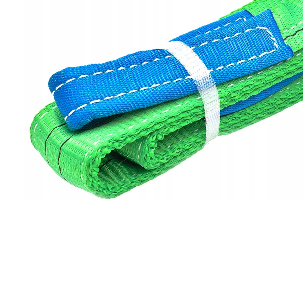 B4 2000kg, závesný popruh plochý s okami, štvorvrstvový, zelený, š.30mm