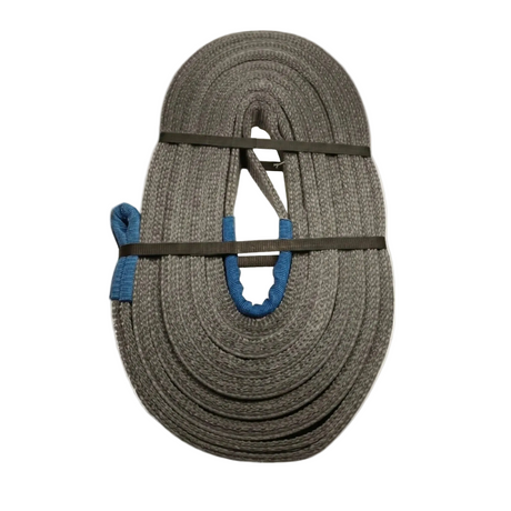 B4 4000kg, závesný popruh plochý s okami, štvorvrstvový, šedý, š.60mm FORANKRA