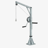Nerezový otočný stĺpový žeriav typ 2 - nosnosť 300/120kg s dĺžkou ramena 0,5/1,25m, WITKOWITZ ENVI