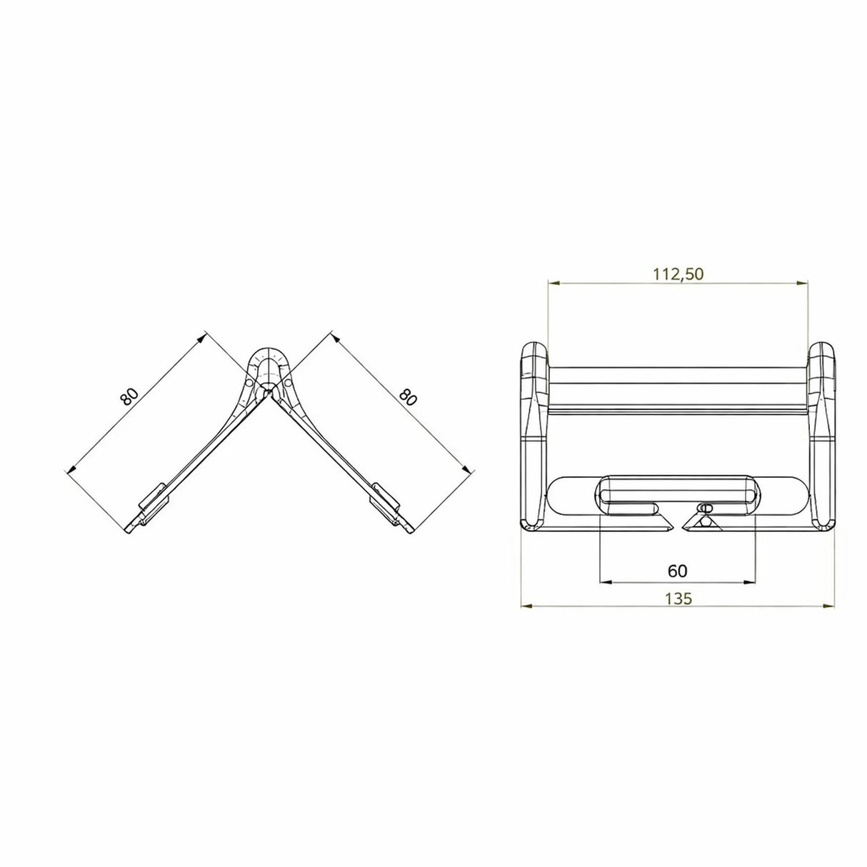 Ochrana rohov, čierna, pre pás max. 50mm FORANKRA