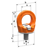 Otočný viazací bod na naskrutkovanie - PLGW SUPREME - Pewag Winner Profilift