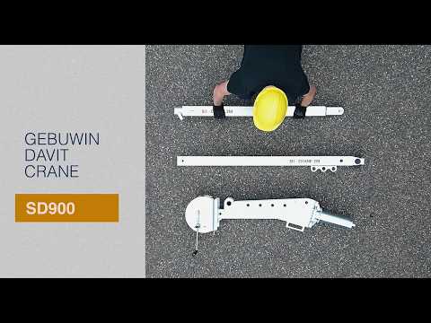 Otočný žeriav SD900 nosnosť 900/600kg, dosah až 2m, GEBUWIN