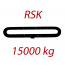 RSK15000kg, L1 = 12m - nekonečný závesný popruh so zosilneným plášťom, oranžový