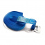 Upínací pás, typ 1001 / K, l = 8m, jednodielny so sponou, 25mm, LC 125 / 250daN, modrý