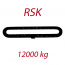 RSK 12000kg, L1 = 1m - nekonečný závesný popruh so zosilneným plášťom, oranžový