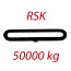 RSK50000kg, L1 = 4m - nekonečný závesný popruh so zosilneným plášťom, oranžový