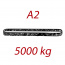 A2 5000kg, L1 = 4m, závesný popruh plochý nekonečný jednovrstvový, červený, šírka 150mm