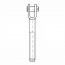 Nerezová koncovka s vidlicou zváraná - MAXI - pre lano 16mm, HW 371020016