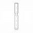 Nerezová koncovka s vnútorným závitom - MINI - 6mm, M8, pravý závit, HW 311012006
