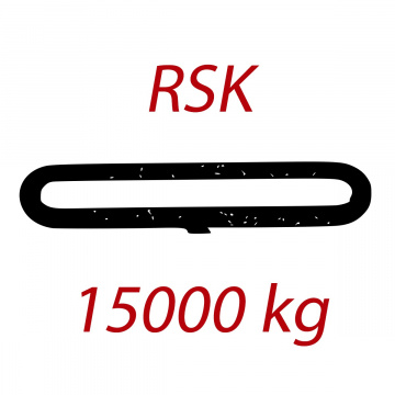 RSK 15000kg, nekonečný závesný popruh so zosilneným plášťom, oranžový