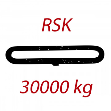 RSK 30000kg, nekonečný závesný popruh so zosilneným plášťom, oranžový