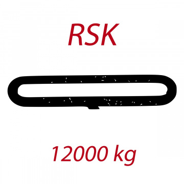 RSK 12000kg, nekonečný závesný popruh so zosilneným plášťom, oranžový
