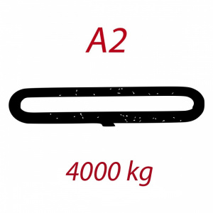 A2 4000kg závesný popruh plochý nekonečný jednovrstvový šedý šírka 120mm FORANKRA