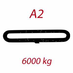 A2 6000kg závesný popruh plochý nekonečný jednovrstvový hnedý šírka 180mm FORANKRA