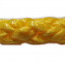 PP 16mm lano pletené bez jadra, žlté, pevnosť 2041kg, cievky po 100m