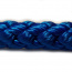 PPV 12mm lano pletené bez jadra, modrej, pevnosť 2320kg, max. 100m