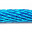 PPV 8mm lano, pletené, spiroidnej, modré