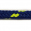 PES 5mm šnúra pletená s jadrom, modrá so žltými kontrolkami